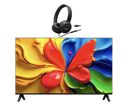 Telewizor 32" lub mniejszy TCL 32S4K 32" QLED HD Android TV DVB-T2 + Tune 520C USB-C czarne
